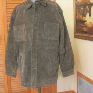 Vintage Van Heusen XL Men's Button Leather Jacket